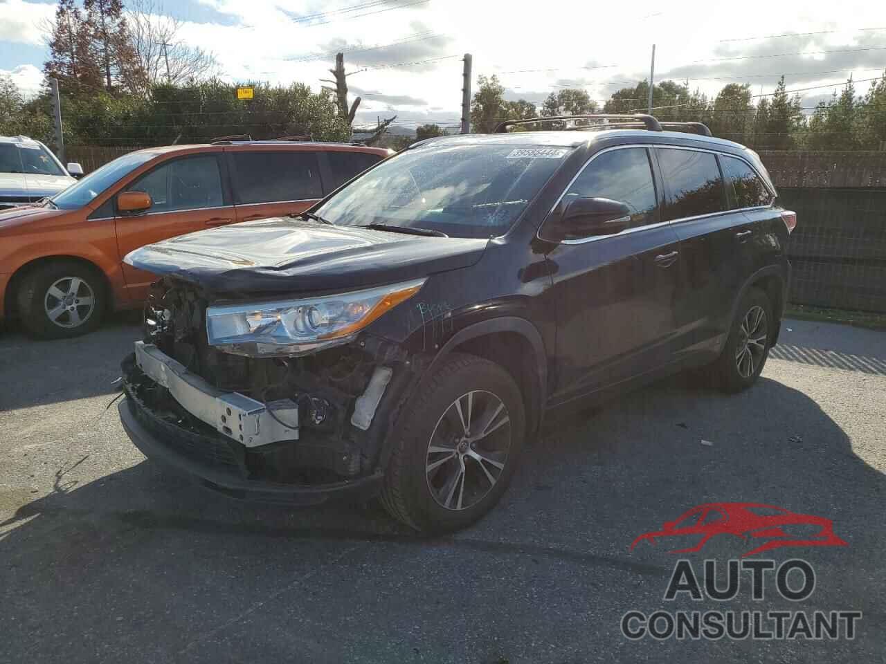 TOYOTA HIGHLANDER 2016 - 5TDJKRFH0GS243539