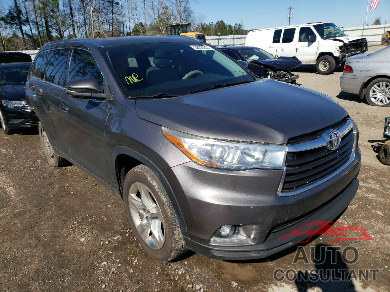 TOYOTA HIGHLANDER 2016 - 5TDYKRFH3GS151534