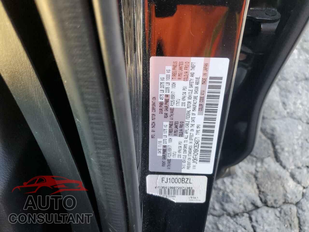 MAZDA CX-5 2019 - JM3KFACM8K0534871