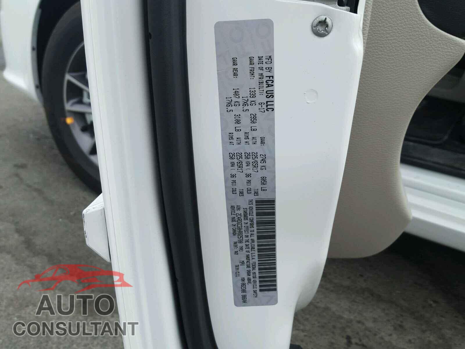 DODGE CARAVAN 2017 - 2C4RDGCG0HR825700