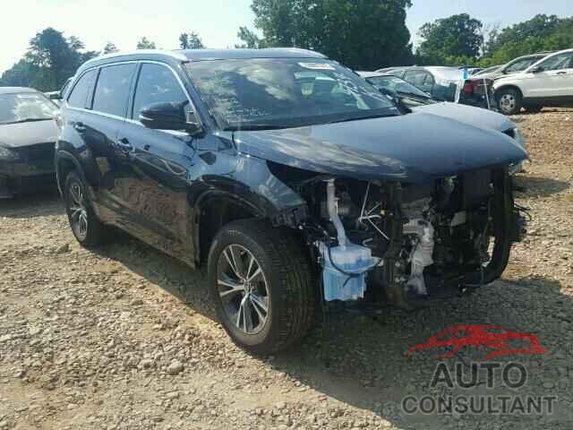 TOYOTA HIGHLANDER 2016 - 5TDKKRFH5GS504734