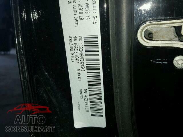 DODGE DART 2015 - 1C3CDFBB4FD421549