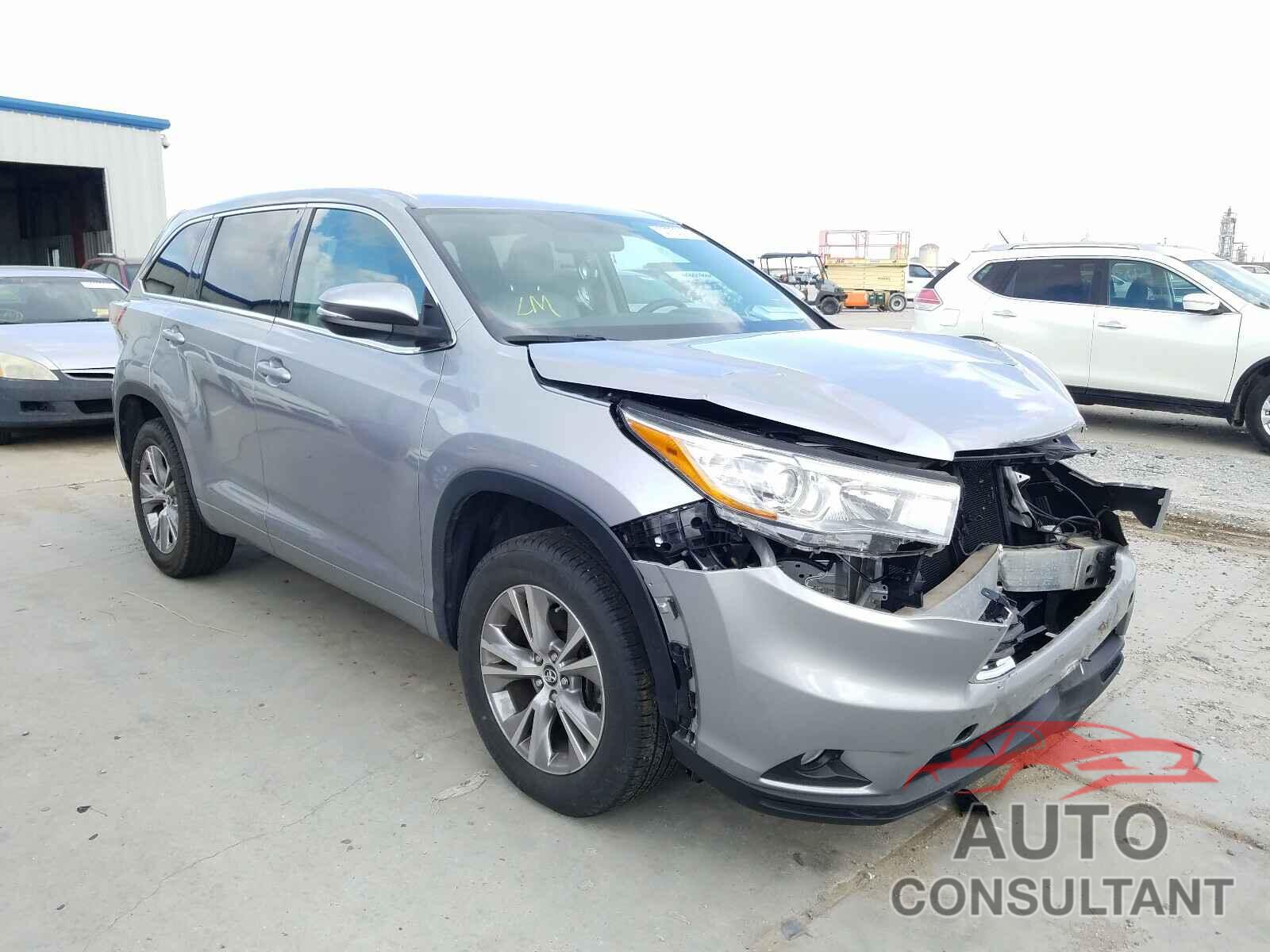 TOYOTA HIGHLANDER 2016 - 5TDZKRFHXGS179691