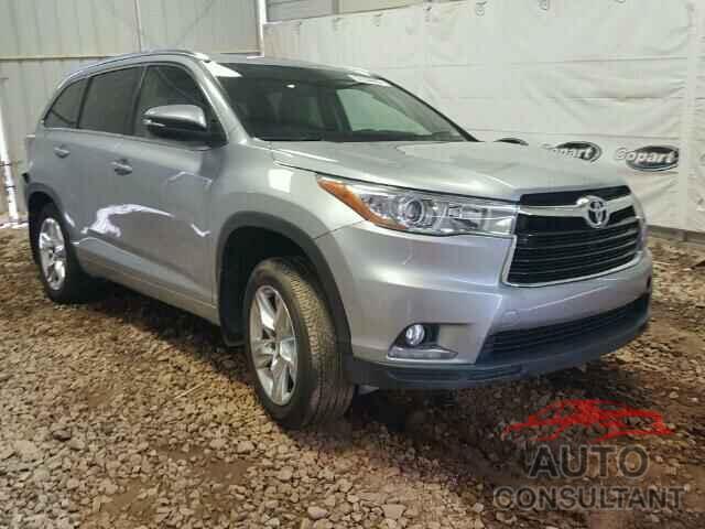 TOYOTA HIGHLANDER 2015 - 5TDDKRFH3FS077819
