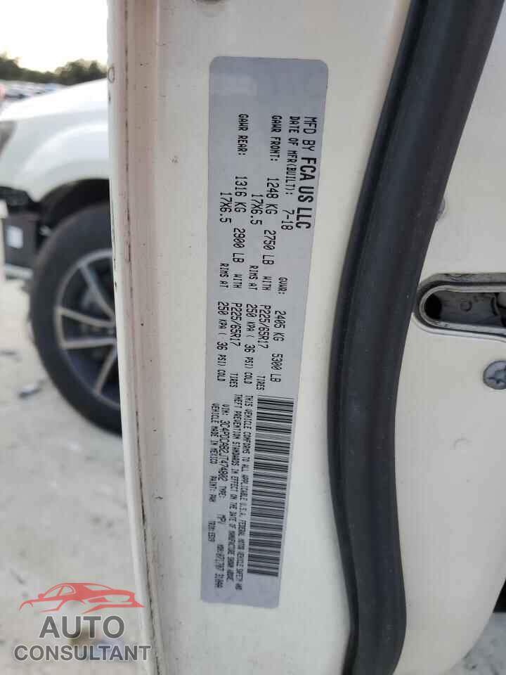 DODGE JOURNEY 2018 - 3C4PDCAB2JT474802