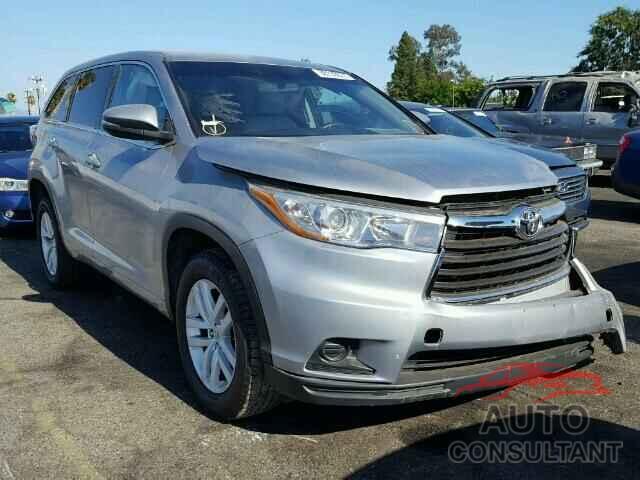 TOYOTA HIGHLANDER 2015 - 5TDZARFH7FS013372