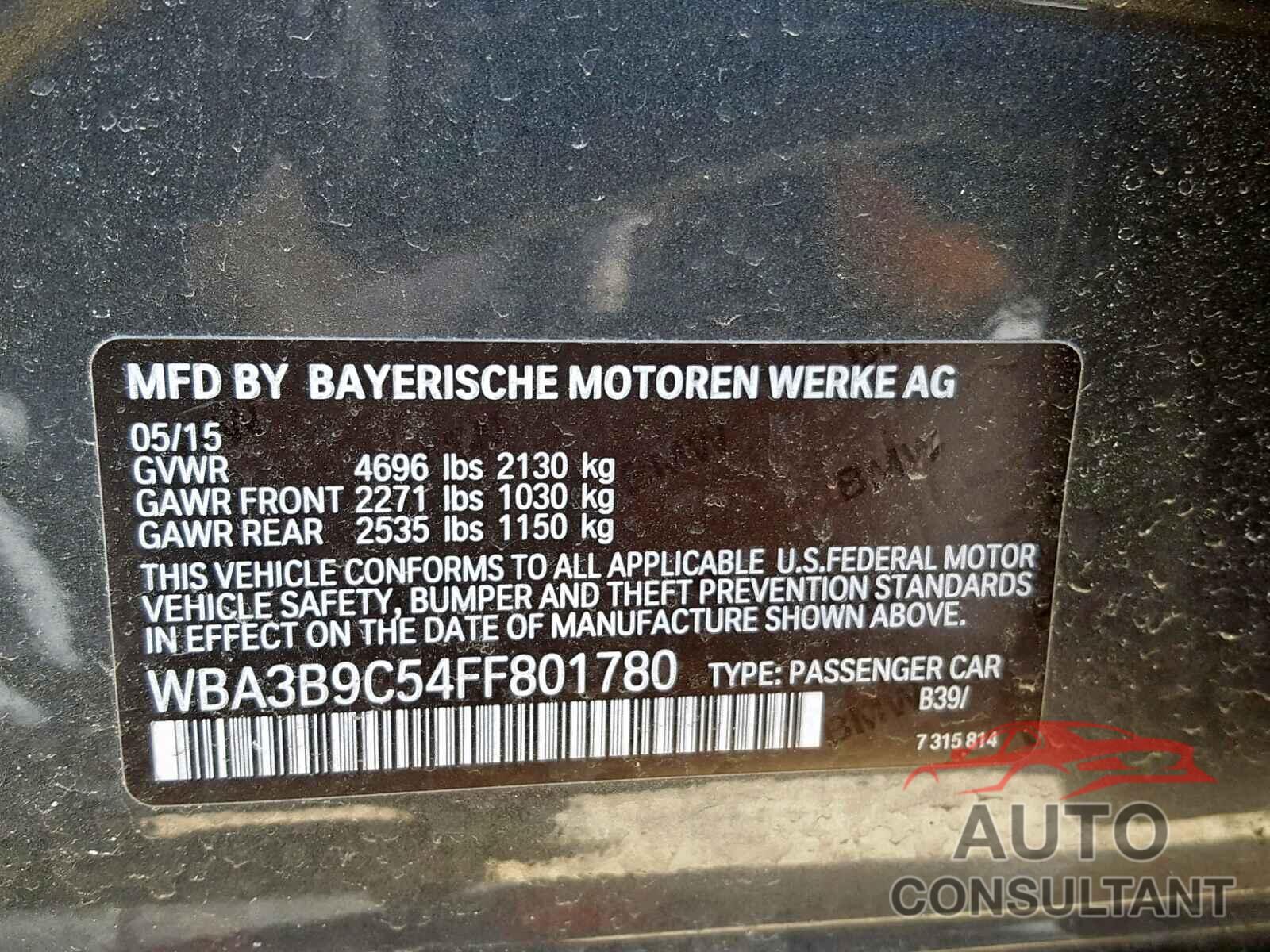 BMW 335 XI 2015 - 5TDKZRFH3JS264568