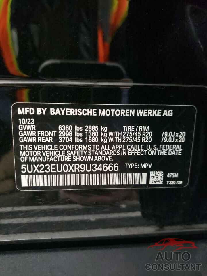 BMW X5 2024 - 5UX23EU0XR9U34666
