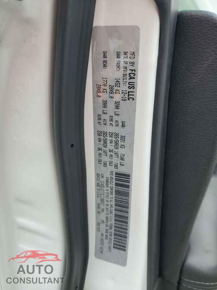 DODGE DURANGO 2020 - 1C4SDJCT7LC188317