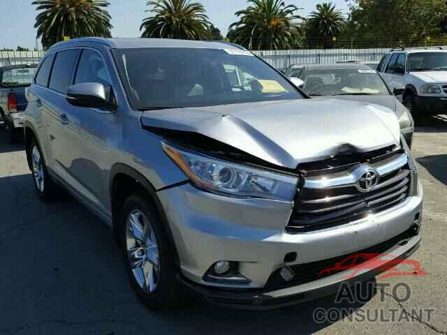 TOYOTA HIGHLANDER 2015 - 5TDDKRFH1FS152775