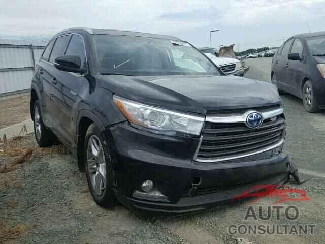 TOYOTA HIGHLANDER 2016 - 5TDDCRFH2GS017481