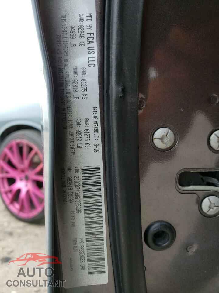 DODGE CHALLENGER 2016 - 2C3CDZAG8GH326236
