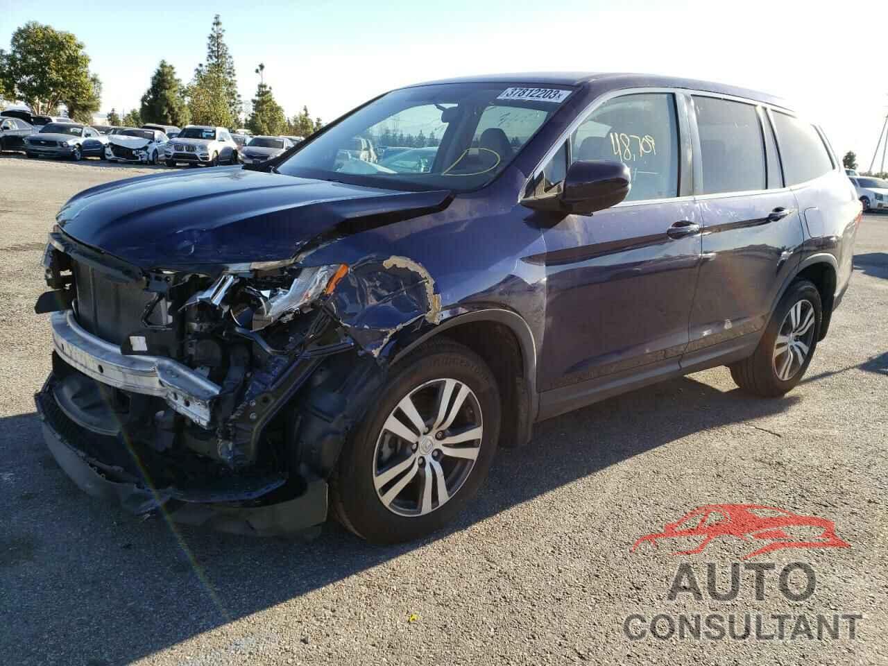 HONDA PILOT 2017 - 5FNYF5H34HB036901