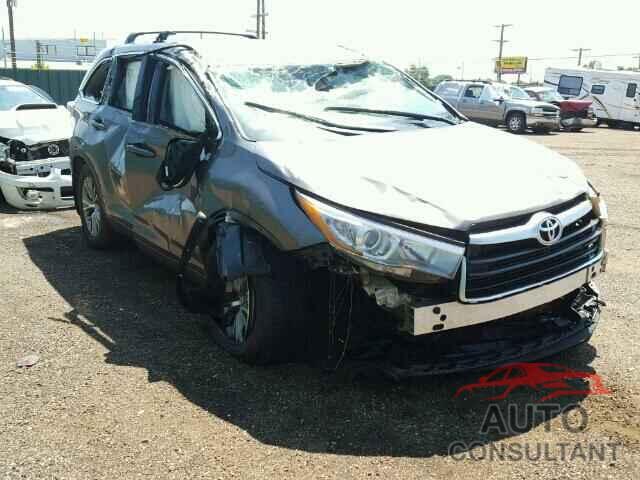 TOYOTA HIGHLANDER 2015 - 5TDBKRFH1FS194659