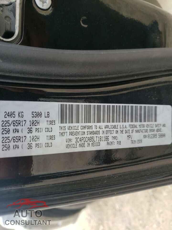 DODGE JOURNEY 2020 - 3C4PDCAB5LT181186