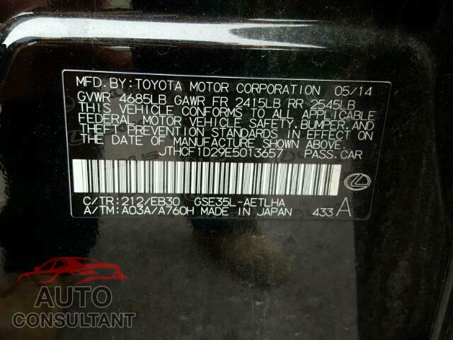 LEXUS IS 250 2014 - JTHCF1D29E5013657