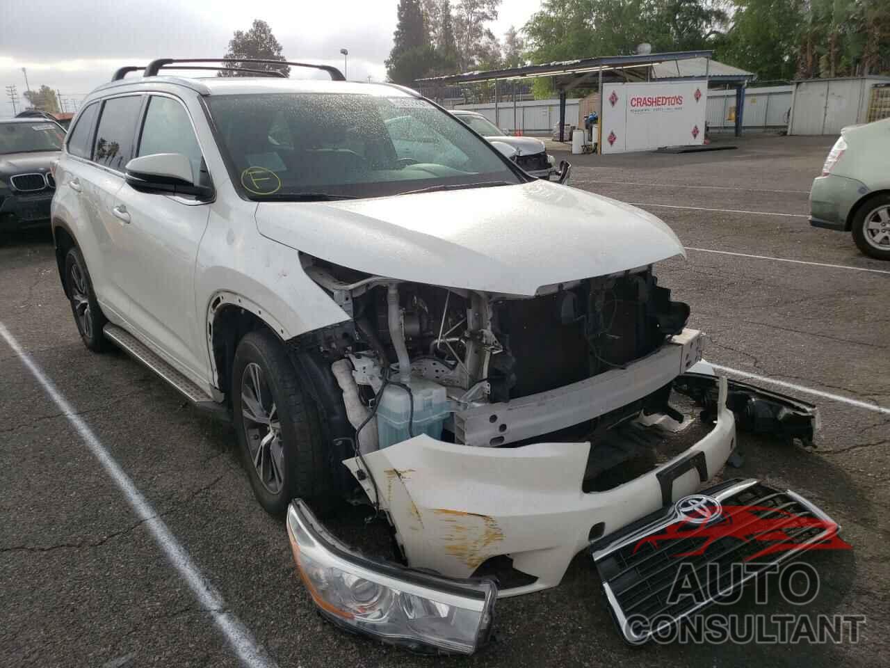 TOYOTA HIGHLANDER 2016 - 5TDKKRFHXGS160429
