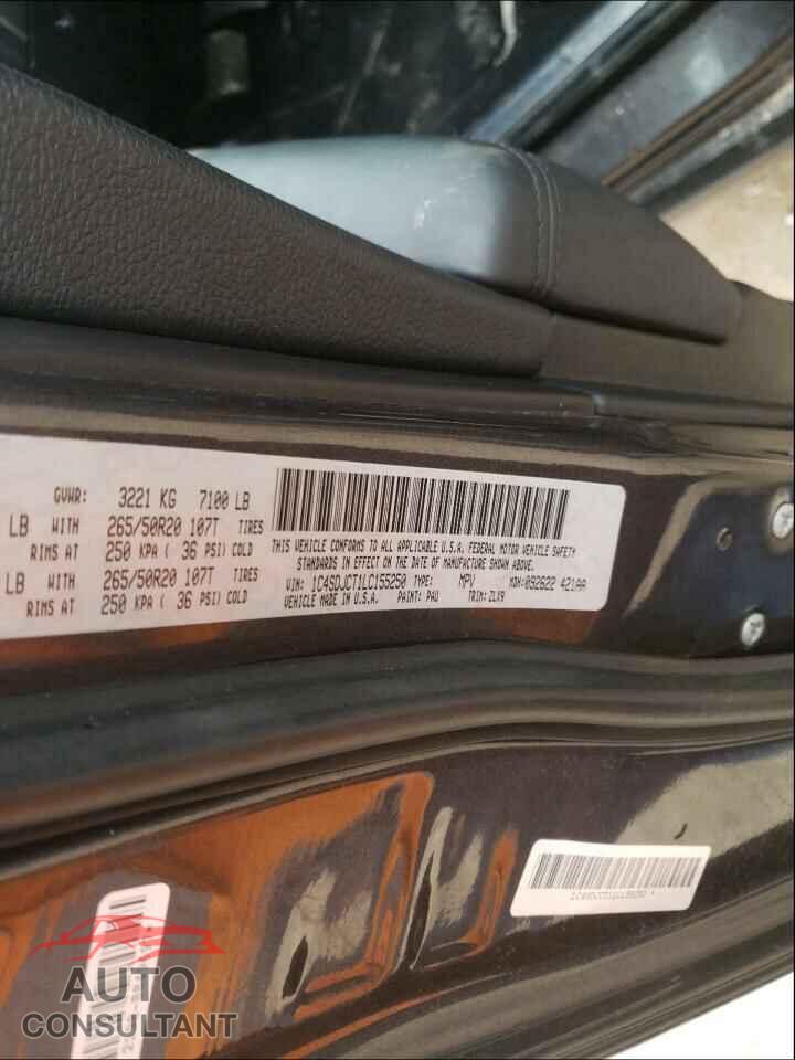 DODGE DURANGO 2020 - 1C4SDJCT1LC155250