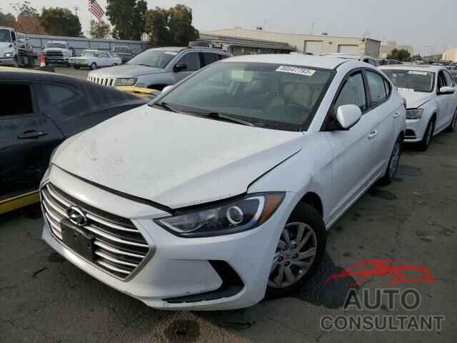 HYUNDAI ELANTRA 2017 - 5NPD74LF4HH190145