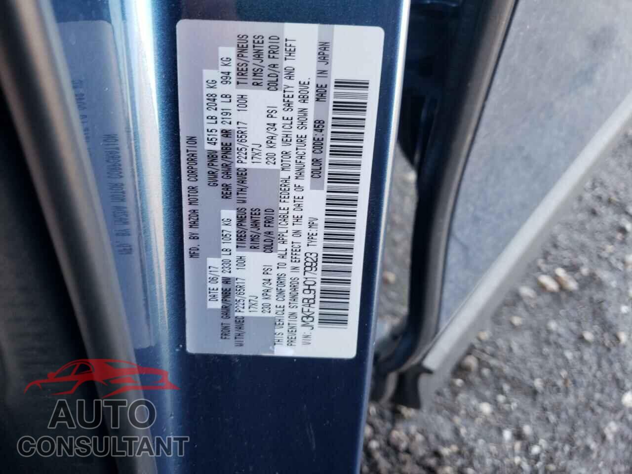 MAZDA CX-5 2017 - JM3KFABL9H0179923