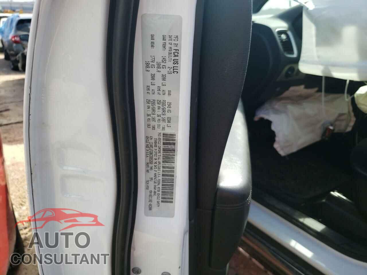 DODGE DURANGO 2019 - 1C4RDJFG8KC685260