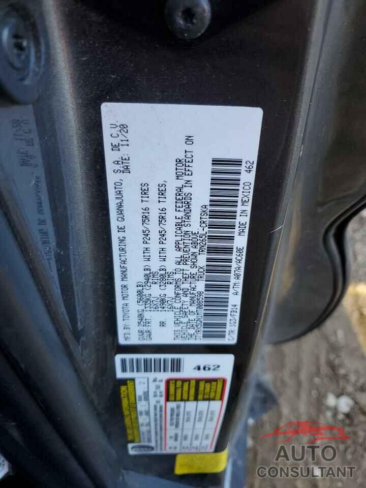 TOYOTA TACOMA 2021 - 3TYRX5GN1MT008598