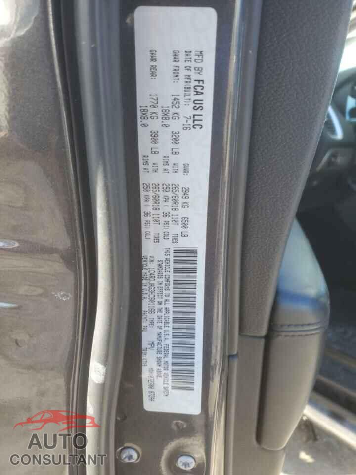 DODGE DURANGO 2017 - 1C4RDJAG3HC601166