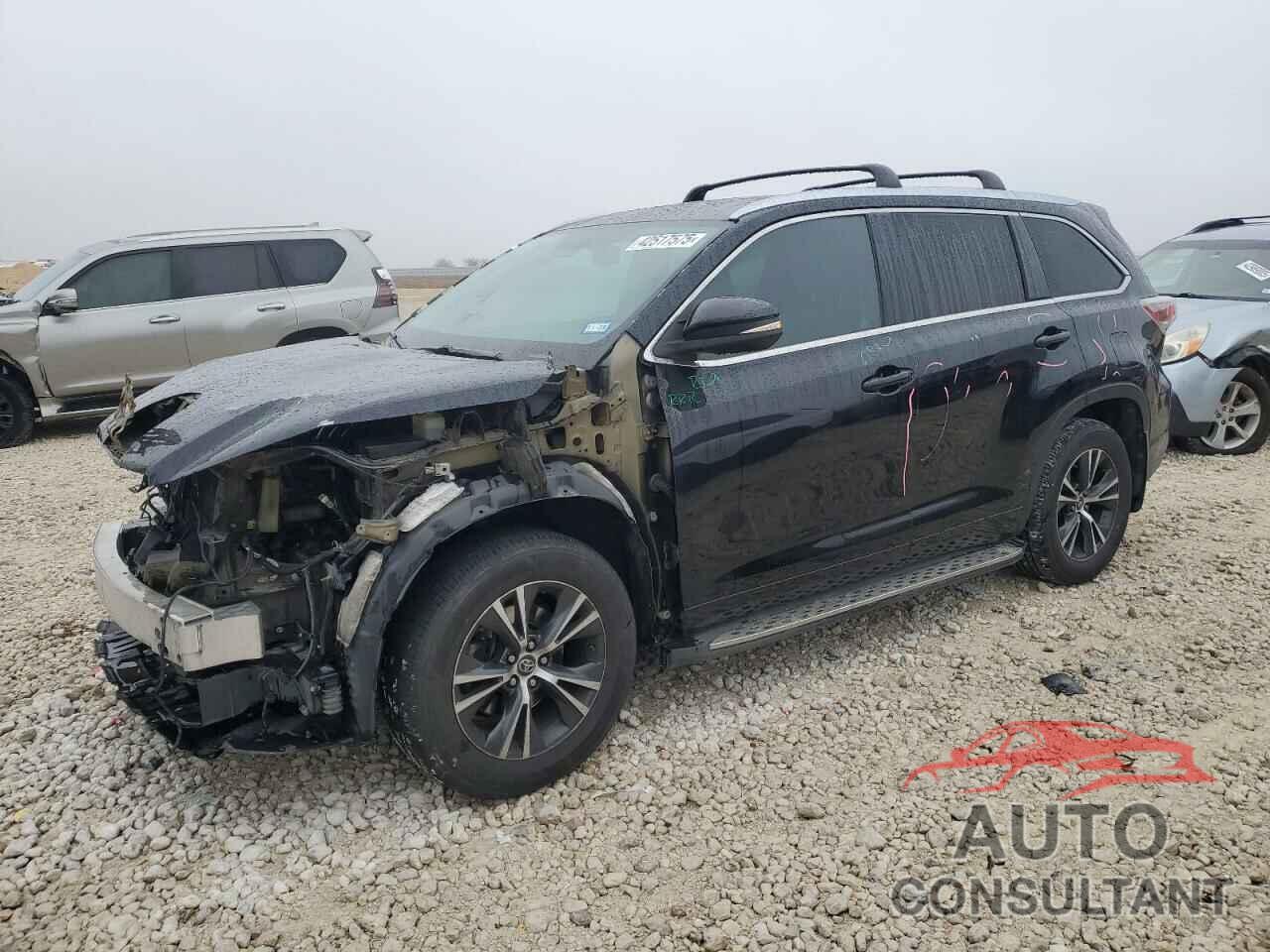 TOYOTA HIGHLANDER 2016 - 5TDJKRFH4GS329257