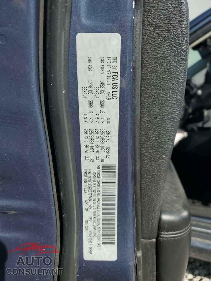 DODGE DURANGO 2019 - 1C4RDJDG2KC777404