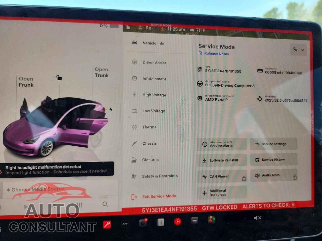 TESLA MODEL 3 2022 - 5YJ3E1EA4NF191355