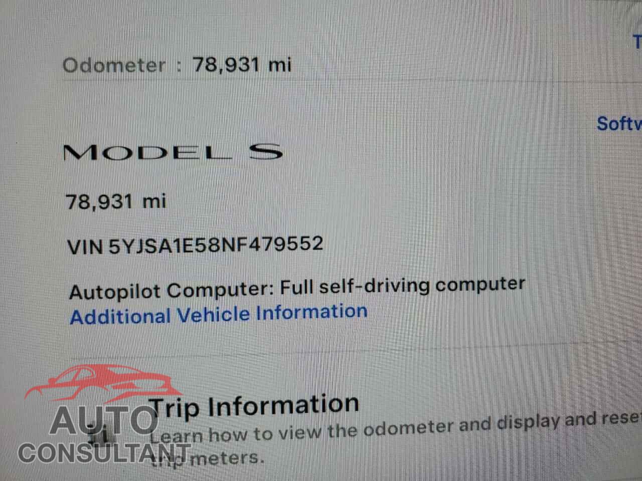 TESLA MODEL S 2022 - 5YJSA1E58NF479552
