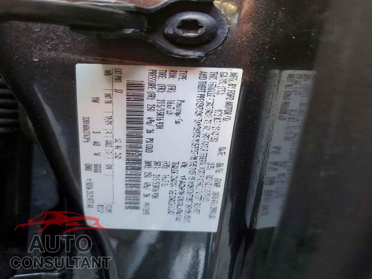 FORD FOCUS 2016 - 1FADP3F2XGL358132
