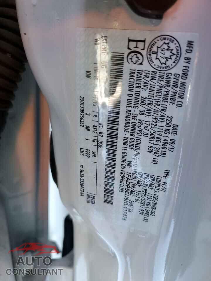 FORD CMAX 2017 - 1FADP5EU8HL117475