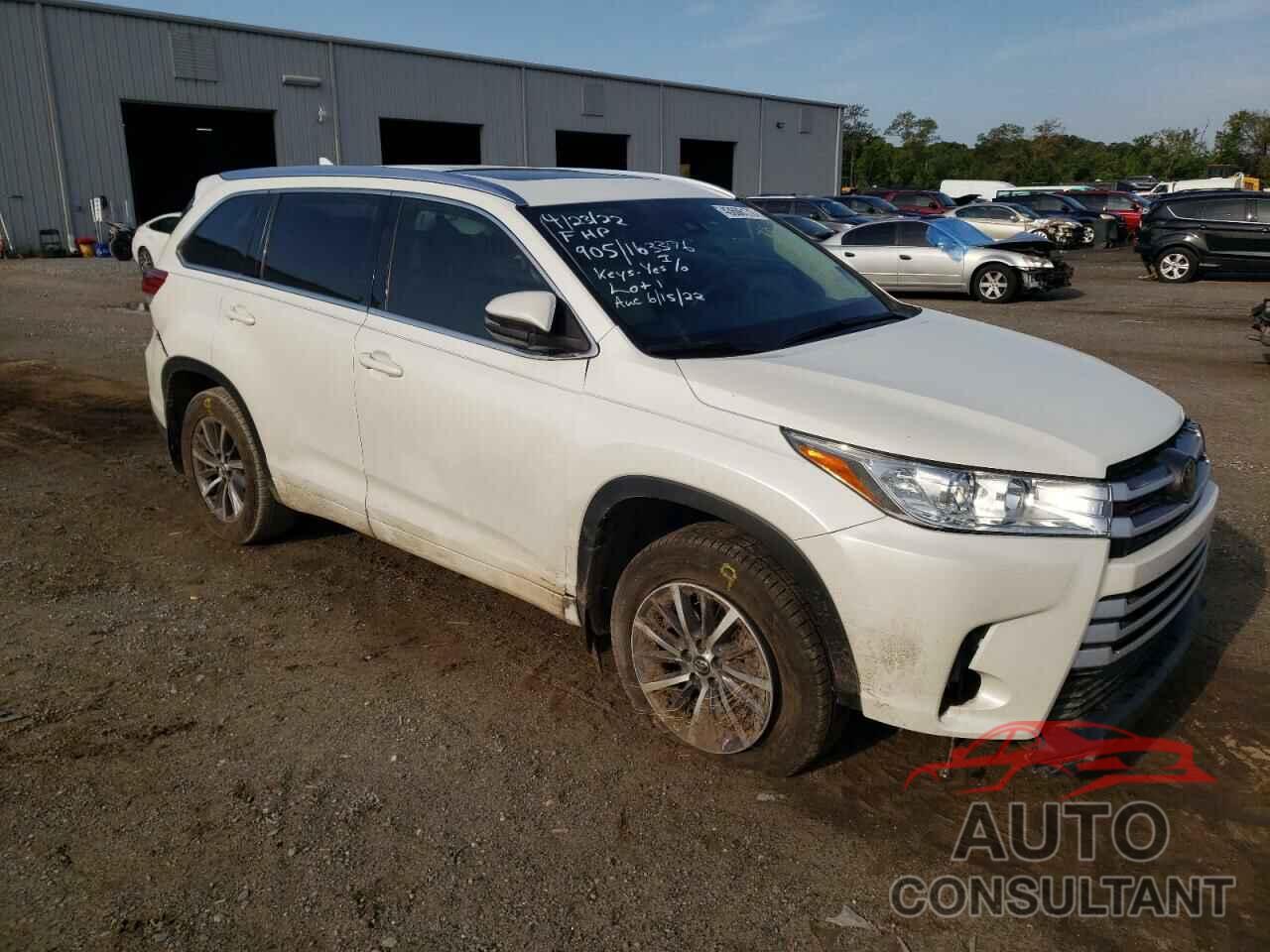 TOYOTA HIGHLANDER 2018 - 5TDKZRFHXJS534296
