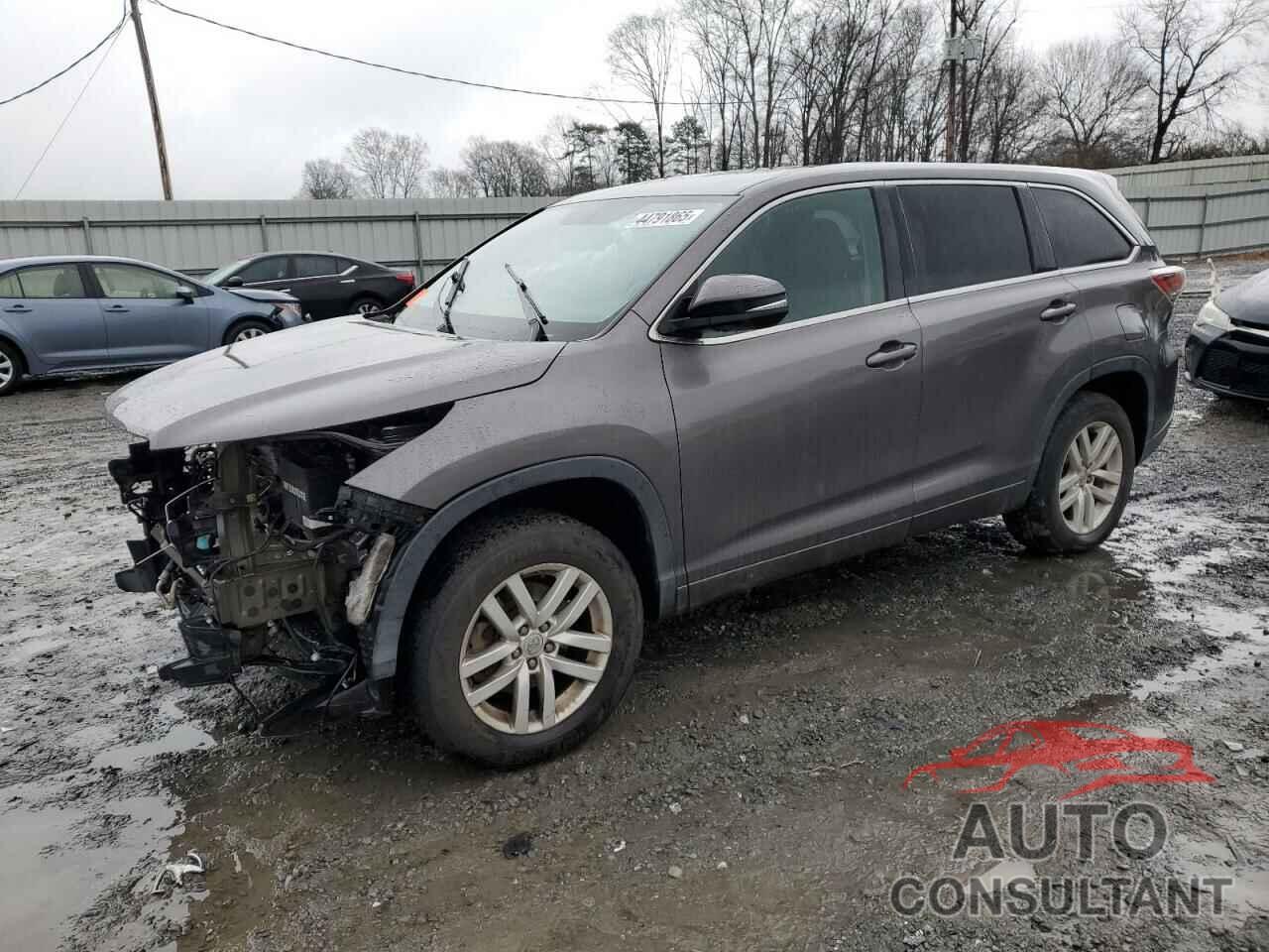 TOYOTA HIGHLANDER 2015 - 5TDZKRFH2FS105857