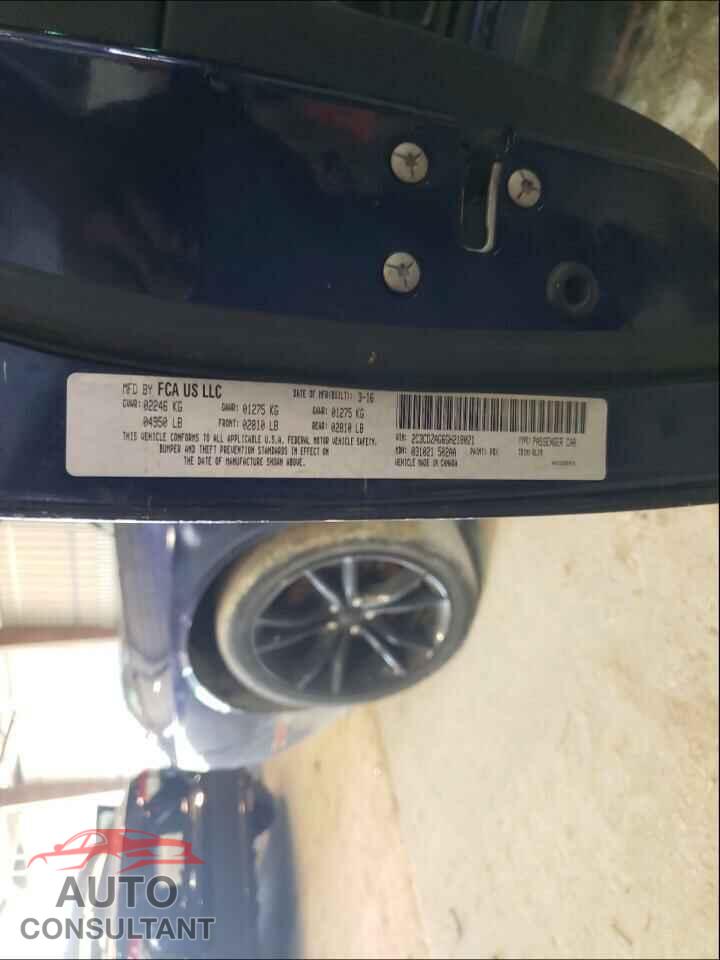DODGE CHALLENGER 2016 - 2C3CDZAG6GH218021