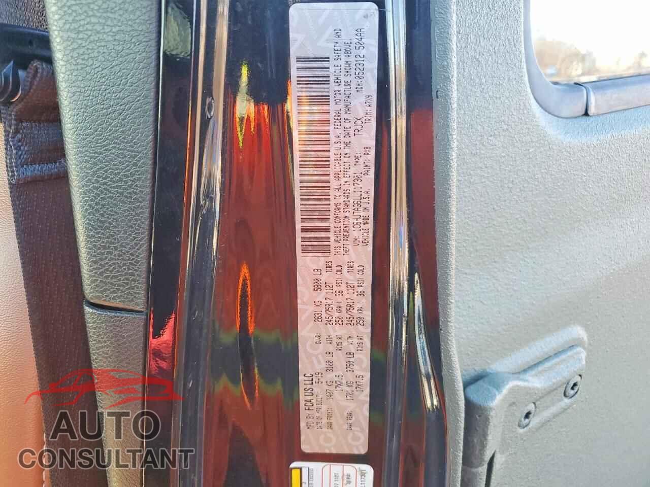 JEEP GLADIATOR 2020 - 1C6HJTAG6LL117301