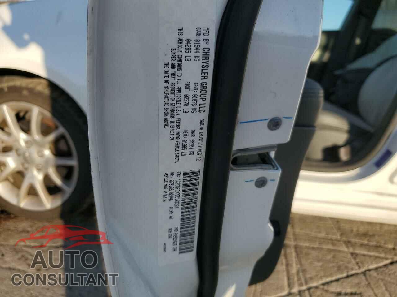 DODGE DART 2013 - 1C3CDFCA7DD103234