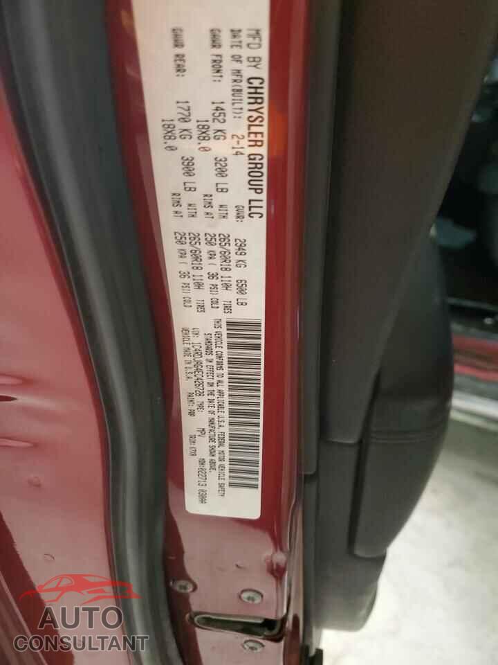 DODGE DURANGO 2014 - 1C4RDJAG4EC426728