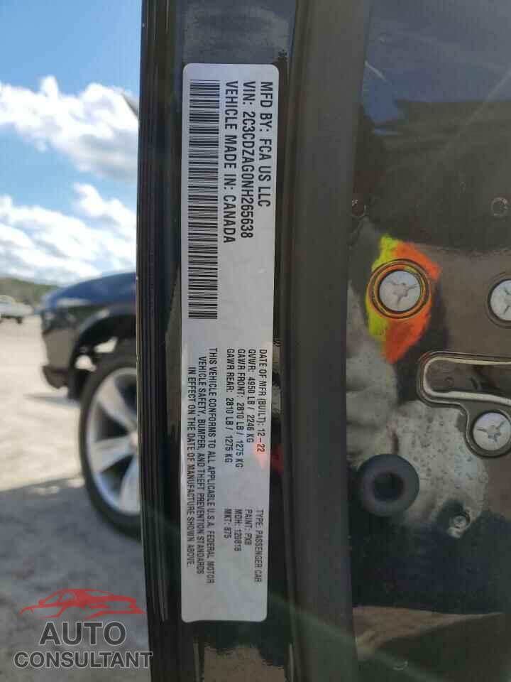 DODGE CHALLENGER 2022 - 2C3CDZAG0NH265638