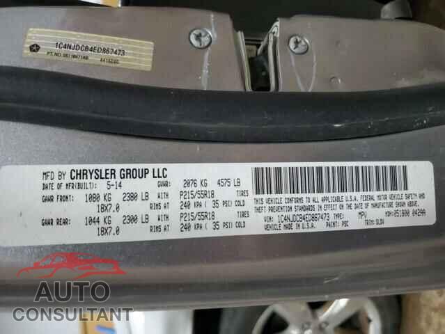 JEEP COMPASS 2014 - 1C4NJDCB4ED867473
