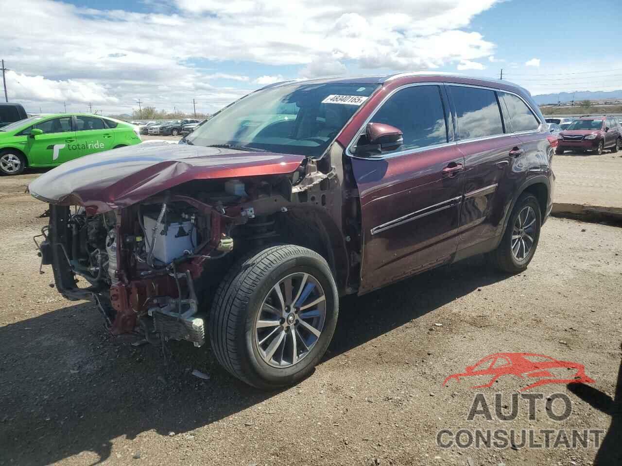TOYOTA HIGHLANDER 2019 - 5TDKZRFH3KS308523
