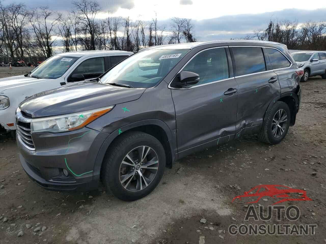 TOYOTA HIGHLANDER 2016 - 5TDJKRFH3GS275708
