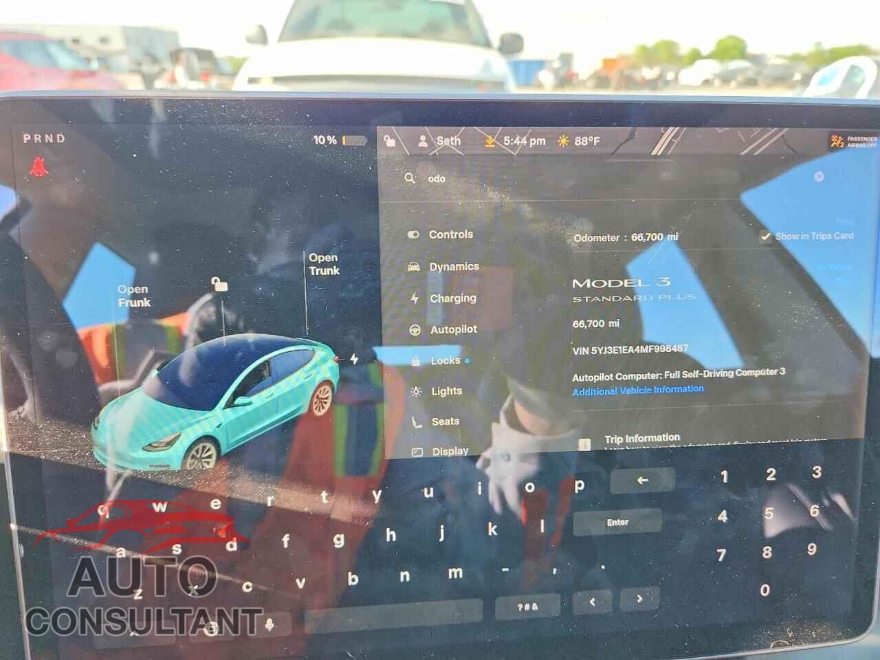 TESLA MODEL 3 2021 - 5YJ3E1EA4MF998487
