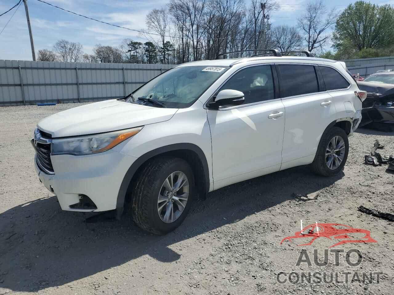 TOYOTA HIGHLANDER 2015 - 5TDJKRFH4FS121555