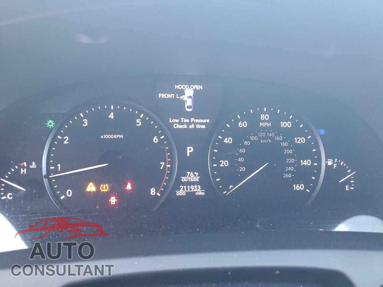 LEXUS LS460 2013 - JTHBL5EF4D5124323