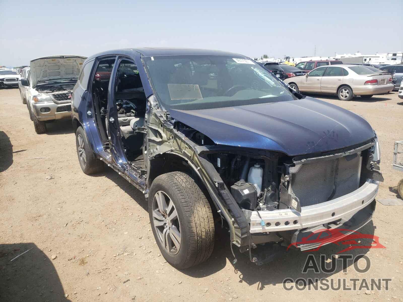 HONDA PILOT 2017 - 5FNYF6H50HB089859