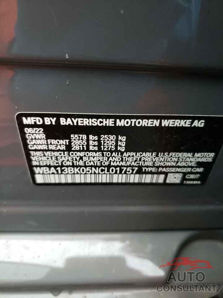 BMW M5 2022 - WBA13BK05NCL01757