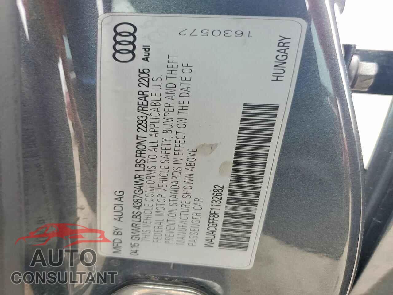 AUDI A3 2015 - WAUACGFF8F1132682