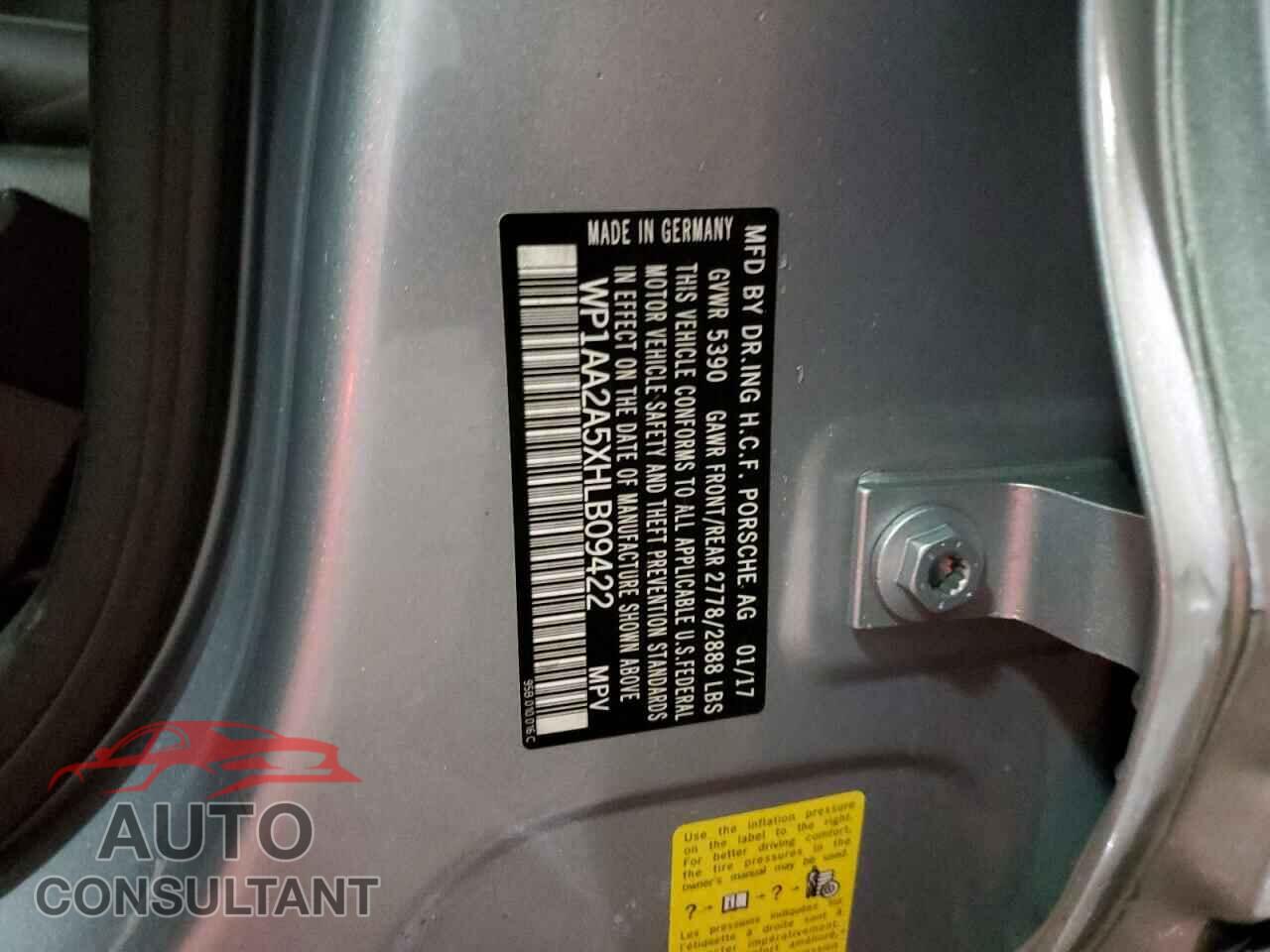 PORSCHE MACAN 2017 - WP1AA2A5XHLB09422